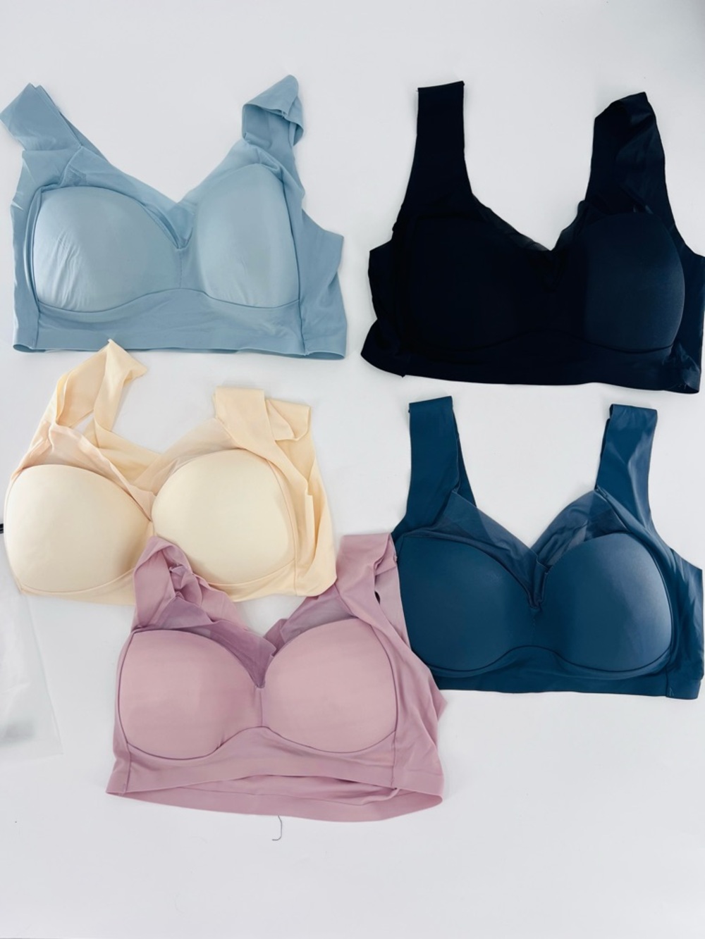 5pcs pack womens full coverage wireless new size XL - Picture 4 of 8